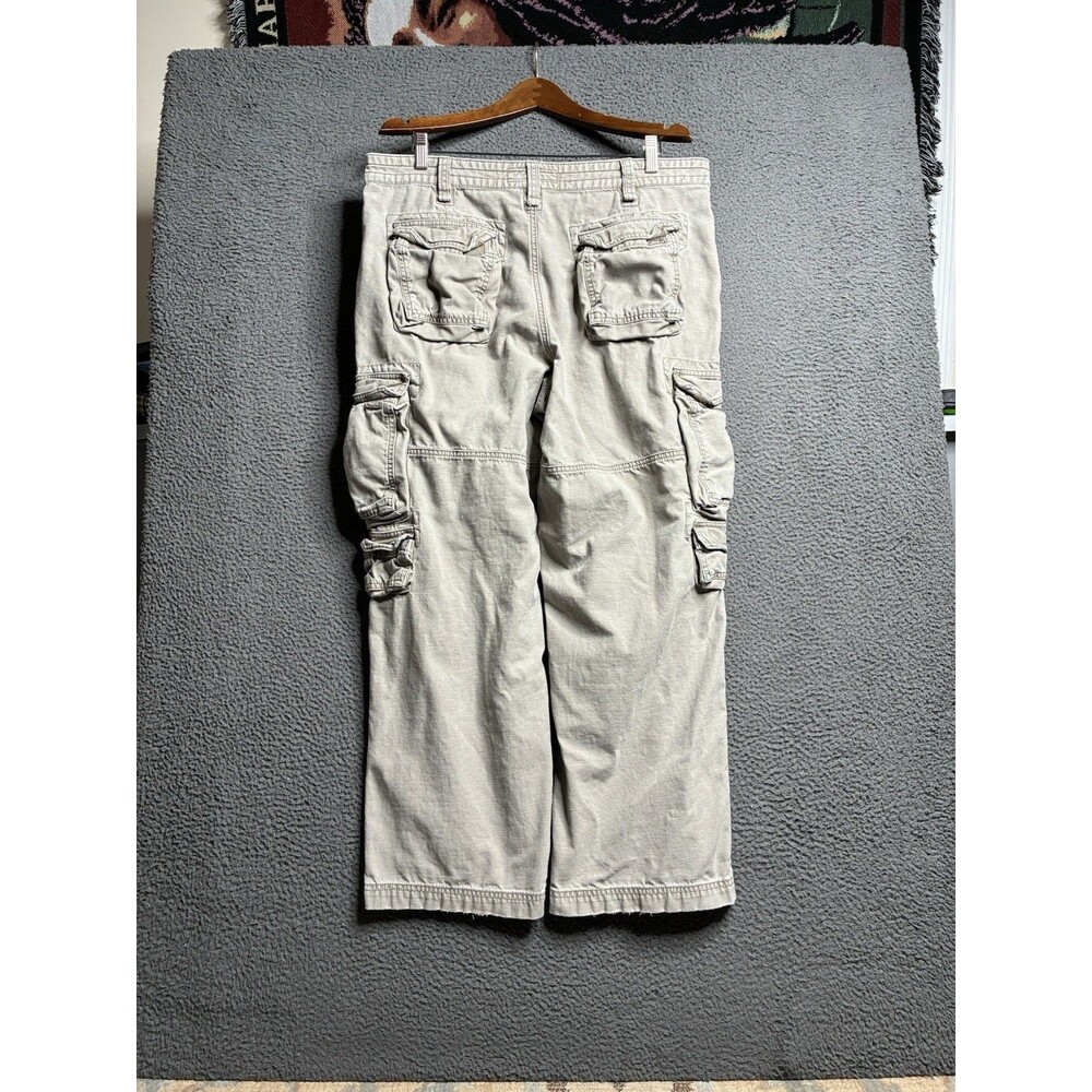 VTG Mossimo Cargo Pants Men 36x28.5 Tactical Utility Y2K Skater Baggy Wide Leg - Picture 4 of 16